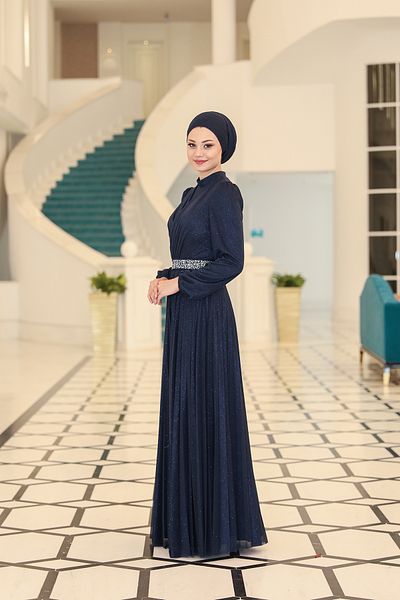 Modarafta Plus Size Dila Hijab Evening Dress