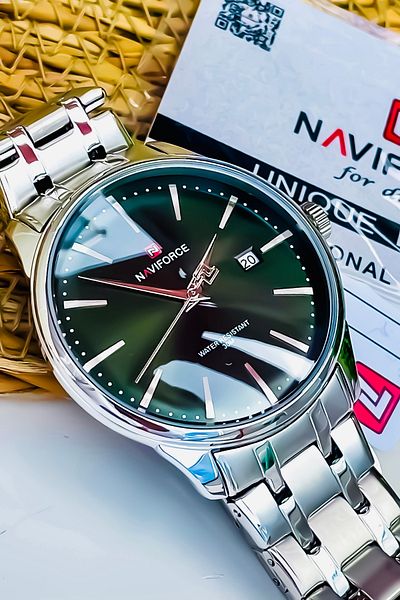 Naviforce New Season Steel Cord Men's Wristwatch Bracelet with Gift Father's Day Gift