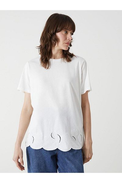 LC Waikiki Lcwaikiki Classic Crew Neck Embroidered Women's T-Shirt