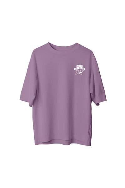 npLStore Μπλουζάκι Unisex More Espresso Printed Oversize 100% βαμβάκι