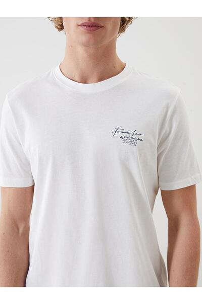 LC Waikiki XSIDE Велосипедна комір Прямий трикотаж Чоловіча футболка