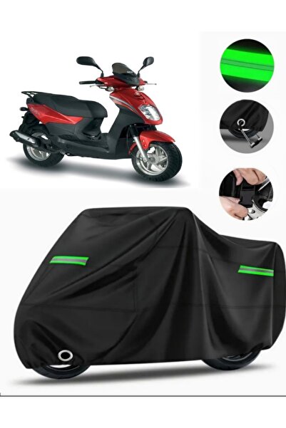 MotoEN Sym Symply 125 متوافق مع القماش المشمع للدراجات النارية Premium (متواف...
