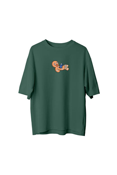 npLStore Великий розмір унісекс футболка з принтом Cookie Oversize 100% бавовна