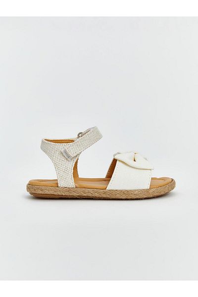 LC Waikiki Λεπτομερή πέδιλα κοριτσιού LCW STEPS με φιόγκο