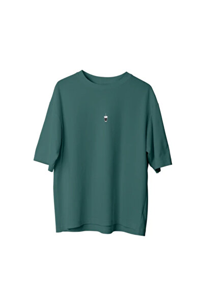 npLStore Великий розмір унісекс футболка з принтом «Iced Coffee» з 100% бавовни