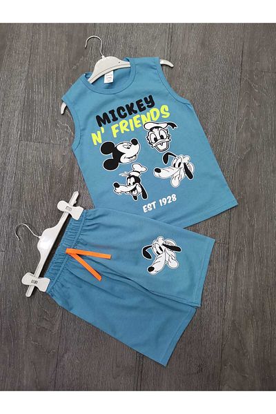 Neefy VARA 2025 NOUL SEZON 1 SET 2 PIESE IMPRIMATE SET DE ATLETĂ DE CALITATE PRIMA BUMBAC PIIT
