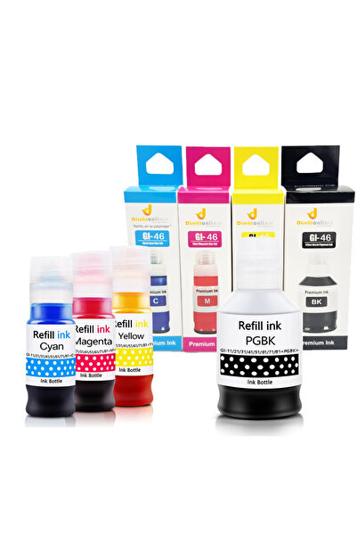Plusprint GI-46/Maxify GX4040 Muadil Mürekkep Seti Avantaj Paket
