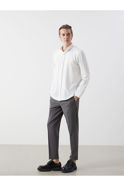 LC Waikiki LCW Vision Slim Fit мъжка риза с дълъг ръкав Dobby