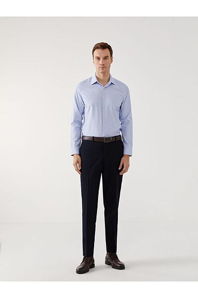 LC Waikiki Cămașă pentru bărbați LCWAIKIKI Formal Slim Fit cu mânecă lungă în dungi Dobby