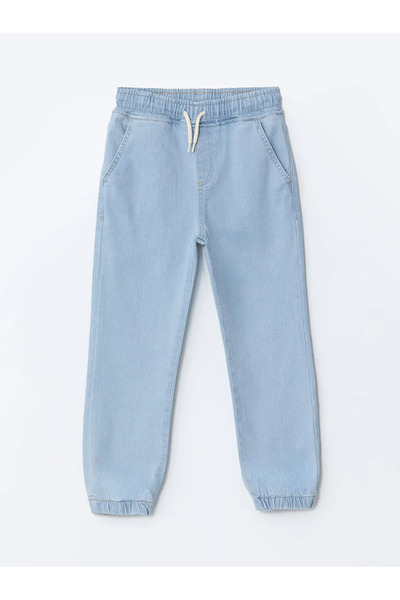 LC Waikiki LCW Kids İndigo Beli Lastikli Erkek Çocuk Jogger Jean Pantolon