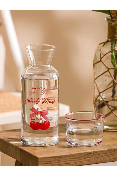 LC Waikiki Lcw Home Printed Glass Water Bottle 700 ml