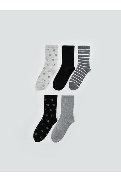 LC Waikiki Lcw Dream Patterned Women's Socks 5 Pack