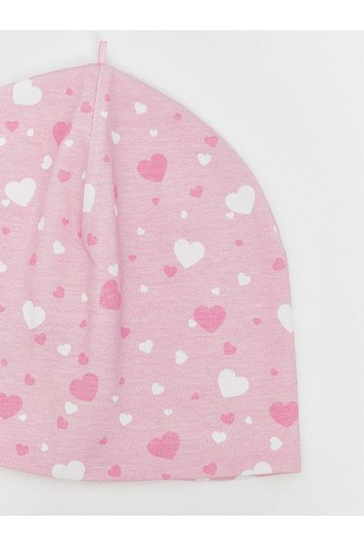 LC Waikiki Lcw Accessories Heart Printed Girl's Beret 2-Pack