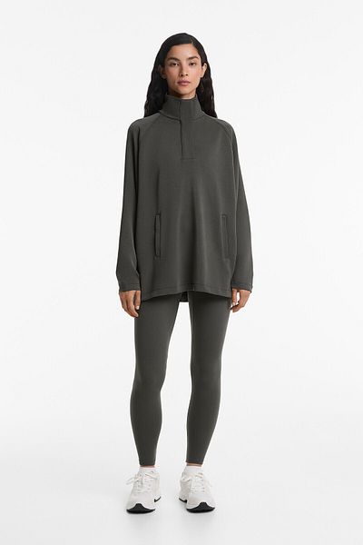 Oysho High-neck Soft Touch sweatshirt with modal