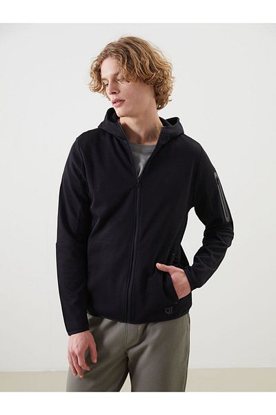 LC Waikiki Lcw Hooded Long Sleeve Men's Zip Sweatshirt Fast Fashion