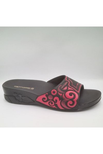 Ceyo Flora-12 Burgundy Color Anatomical Women's Slippers