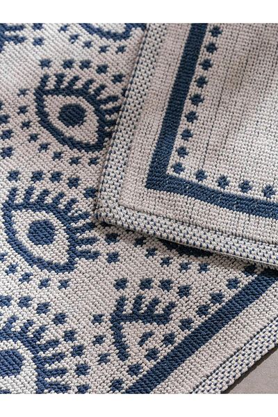 LC Waikiki LCW HOME Χαλάκι μπάνιου με στάμπα ματιών 2-συσκευασία