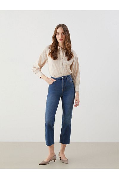 LC Waikiki Pantaloni Jean de damă Straight Fit