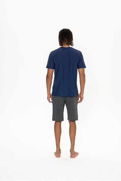 U.S. Polo Assn. Γνήσιο Σετ σορτς με ανδρικό μπλουζάκι με στρογγυλή λαιμόκοψη με άδεια νέας σεζόν