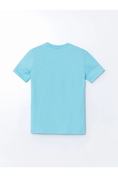 LC Waikiki Αγόρι μπλουζάκι LCW ECO Blue Crew Neck