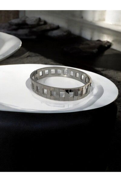 ŞAKOO Silver kadın gümüş renk çelik kelepçe