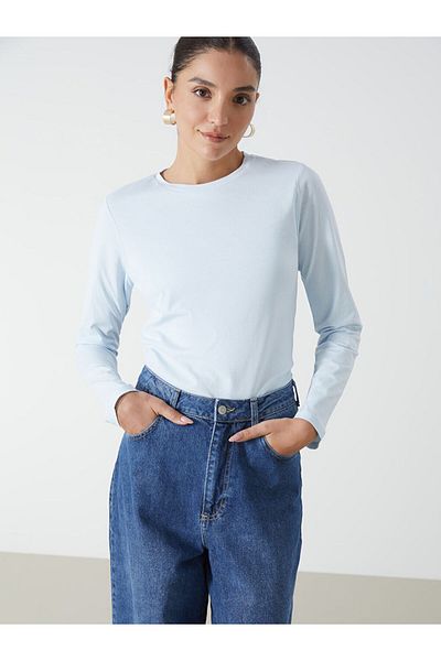 LC Waikiki Tricou de damă cu decolteu rotund de sezon nou - S5KU37Z8