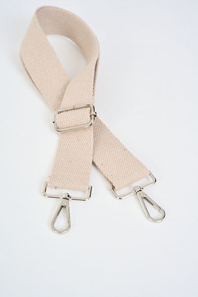 fluffy Mute Bag Beige Ρυθμιζόμενη λαβή τσάντας Μπεζ (ΒΑΜΒΑΚΙ) 110 cm Π: 4 cm