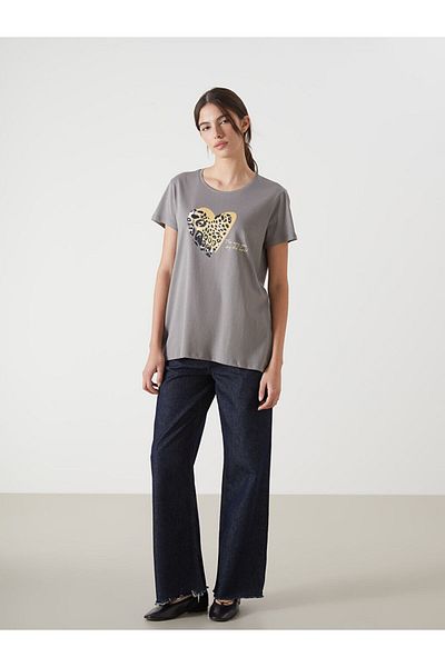 LC Waikiki New Season Crew Neck Printed Women's T-Shirt - S5Fc36Z8