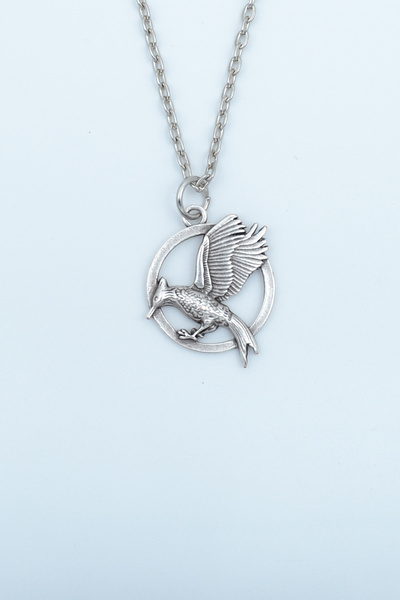 Bu Farklı Alaycı Kuş Gümüş Kaplama Düz Zincir Kolye