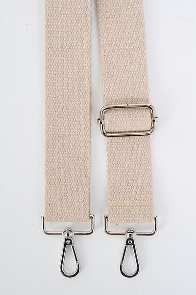 fluffy Mute Bag Beige Ρυθμιζόμενη λαβή τσάντας Μπεζ (ΒΑΜΒΑΚΙ) 110 cm Π: 4 cm