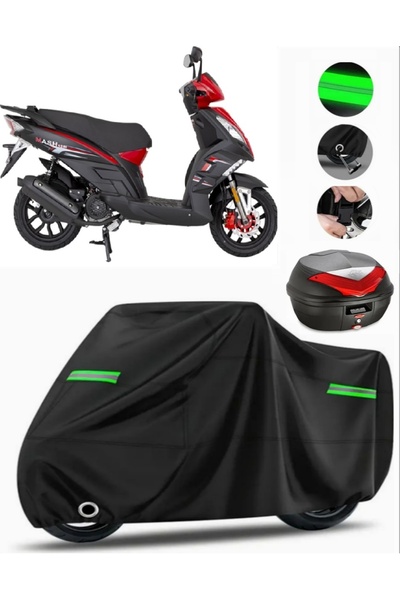 MotoEN حقيبة ظهر Mondial 125 Mash متوافقة مع القماش المشمع للدراجات النارية P...
