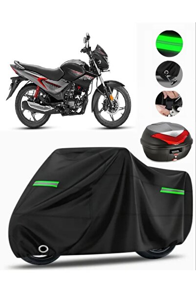 MotoEN حقيبة ظهر Hero Glamour متوافقة مع القماش المشمع للدراجات النارية Premi...