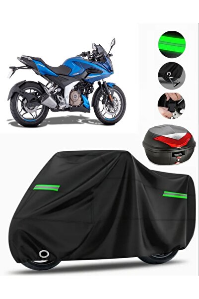 MotoEN Bajaj Pulsar F 250 Rear Bag Compatible Motorcycle Tarpaulin Premium (L...