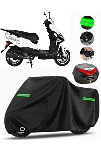MotoEN Arora Verano AR 50-9 حقيبة خلفية متوافقة مع القماش المشمع للدراجات الن...