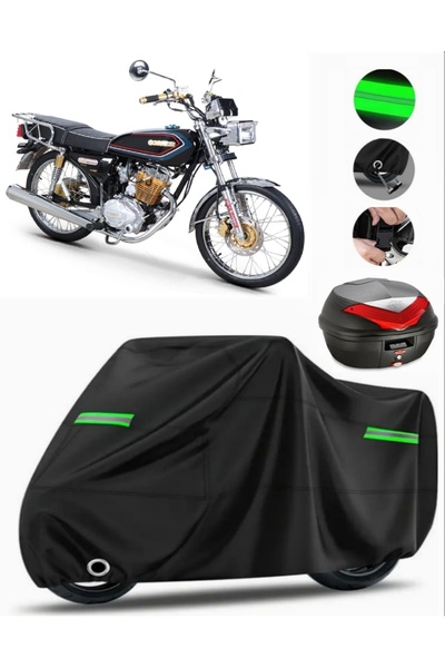 MotoEN غطاء خلفي متوافق مع دراجة نارية Kuba CG 100/KM125-6 Premium (متوافق مع...