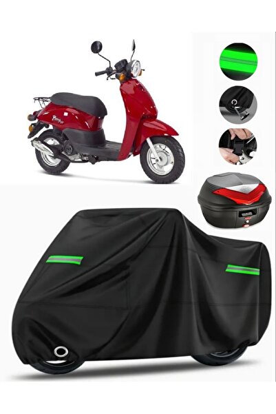 MotoEN Kanuni Pony 50 حقيبة خلفية متوافقة مع القماش المشمع للدراجات النارية P...