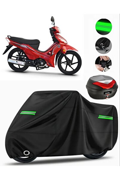 MotoEN غطاء خلفي متوافق مع دراجة نارية Kuba Ege 50 Premium (متوافق مع القفل) ...