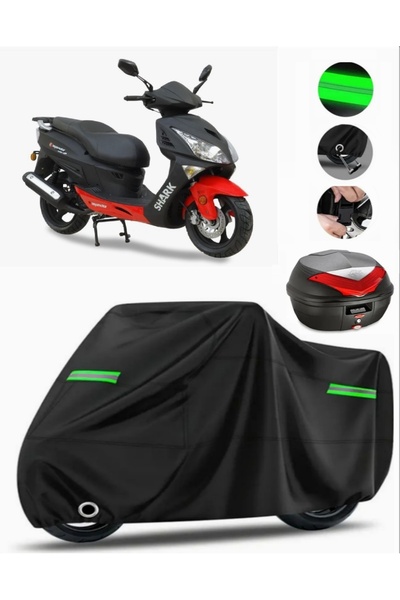 MotoEN Asian as 150 T1 Topcase Compatible Motorcycle Tarpaulin Premium (Lock ...