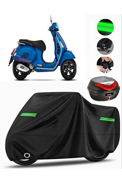 MotoEN حقيبة Vespa GT 200 الخلفية المتوافقة مع القماش المشمع للدراجات النارية...