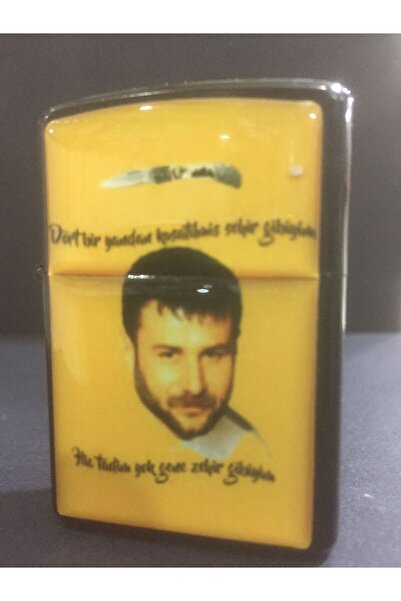 enyatakı Azer Bülbül Temalı Benzinli Metal Tarz Çakmak