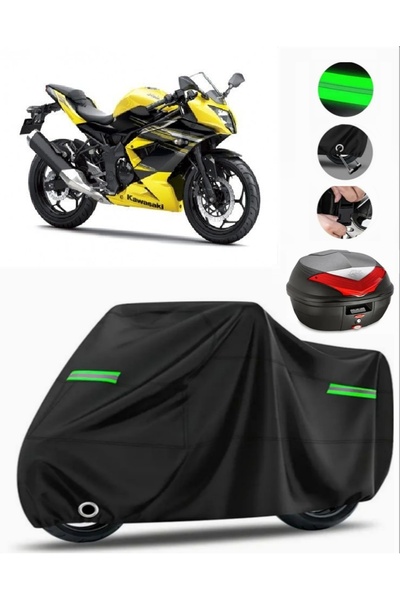 MotoEN حقيبة خلفية متوافقة مع Kawasaki Ninja 250SL من القماش المشمع للدراجات ...