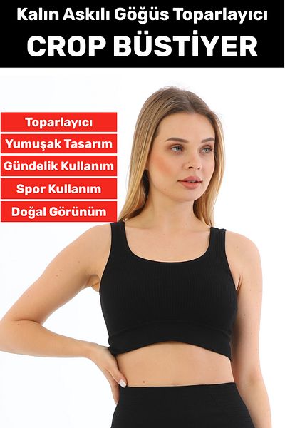 Wintoup Îmbunătățirea pieptului Prevenirea căderii Utilizare sportivă ocazională Bustieră crop cu dungi cu bretele groase și elegante