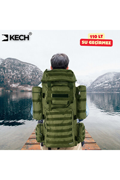 Motoroil KECH 110 LT Su Geçirmez YEŞİL Çanta Dağcı Arazi Operasyon Çantası