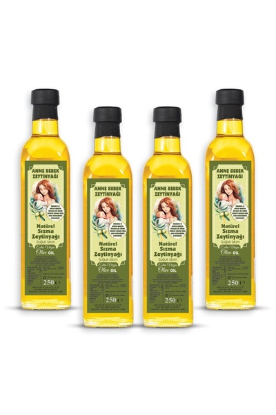 Zeytinderesi Anne Bebek Serisi Natürel Zeytinyağı 4x250 ML