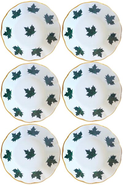 DUKKANI ISTANBUL طبق شاي بورسلين مكون من 6 قطع