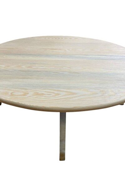 ElaWoodWorking Masif Ağaç Büyük Boy Katlanabilir Ayaklı Yer Sofrası, Hamur Açma Masası