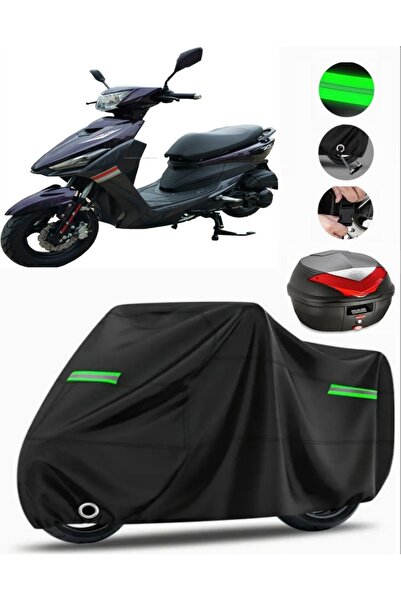 MotoEN Ramzey Kalipso 125 Rear Bag Compatible Motorcycle Tarpaulin Premium (L...