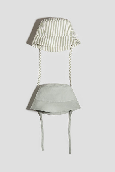 H&M 2'li Pamuklu Güneş Şapkası