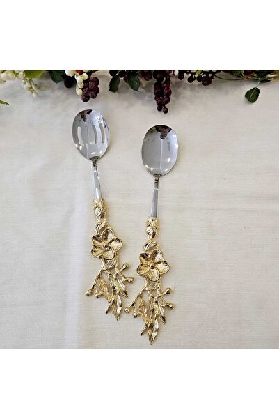 MaviDamla 5 Piece Japanese Rose Service Set Gold