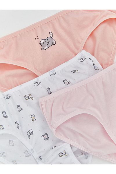 LC Waikiki LCW Kids nyomtatott lány bugyi 3 csomag